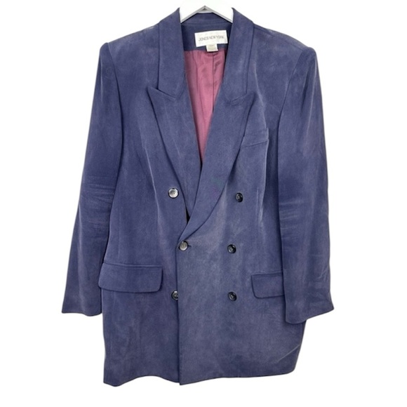 Jones New York Jackets & Blazers - Jones New York Navy Silk Blazer Size 16W